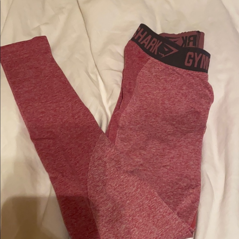 Gymshark flex leggings pink Marl/charcoal